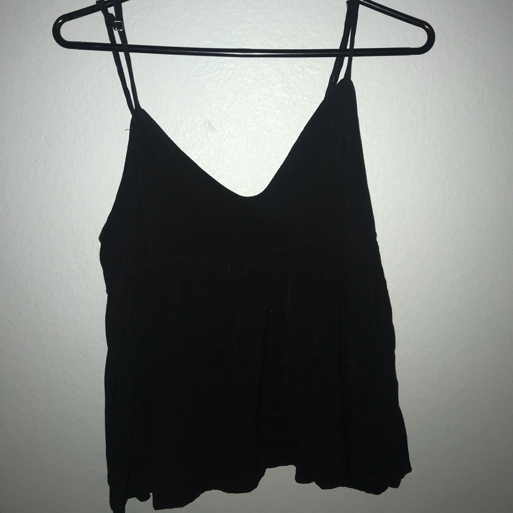 BRANDY MELVILLE BLACK TIE TOP